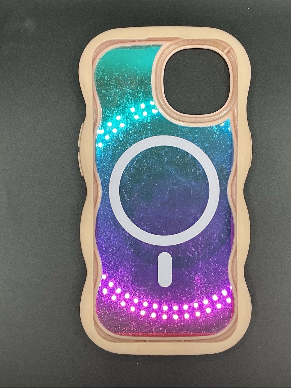 MagSafe-Compatible Iridescent Pink Phone Case iPhone 14